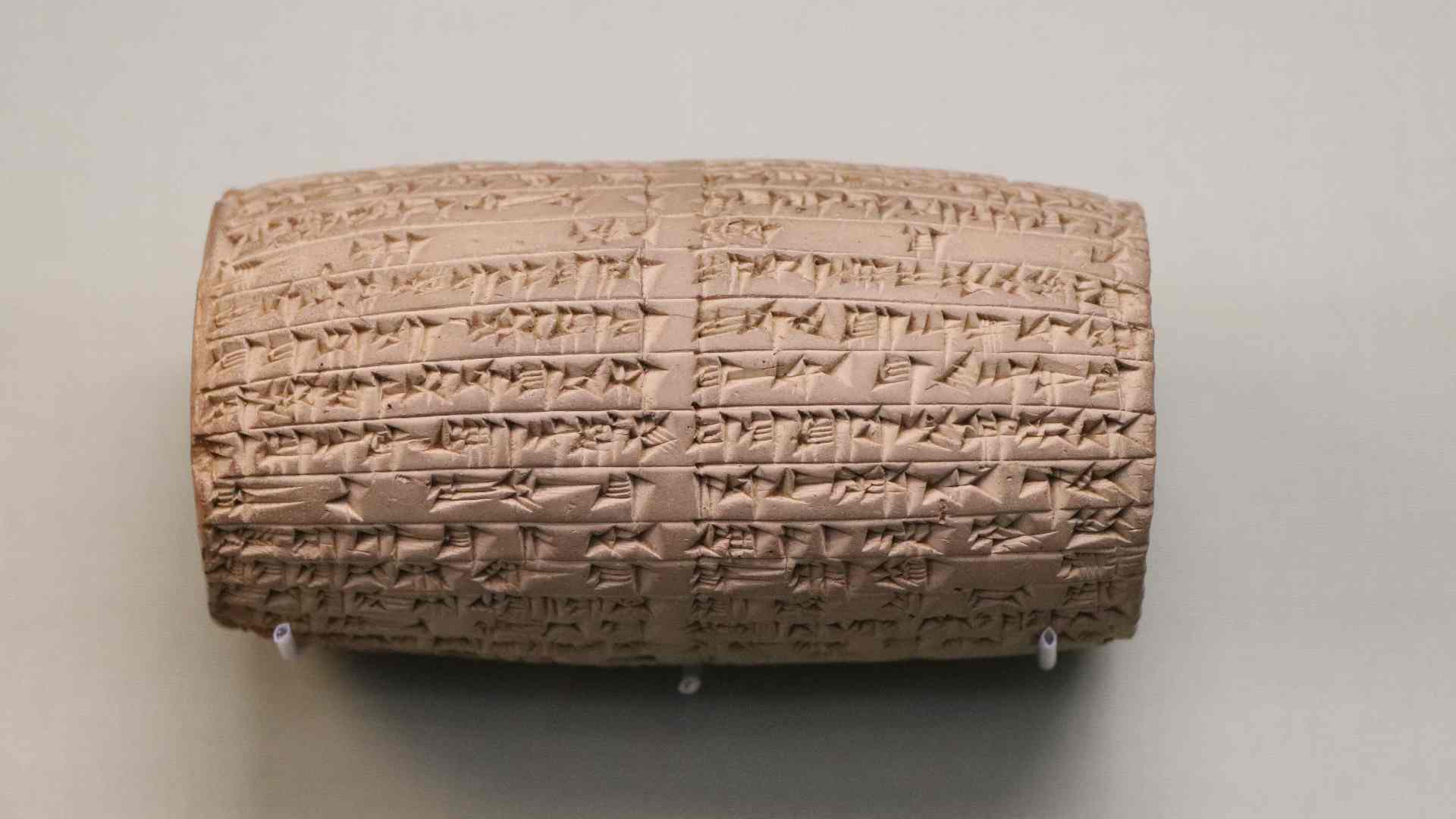 Cylindre de Nabonide - cite Belchatsar - British Museum - Photo P. Vauclair