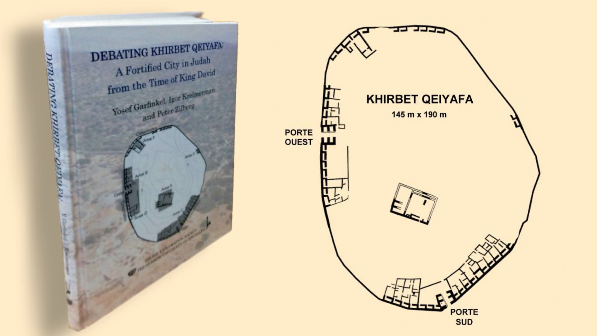 Plan des vestiges de Khirbet Qeyafa
