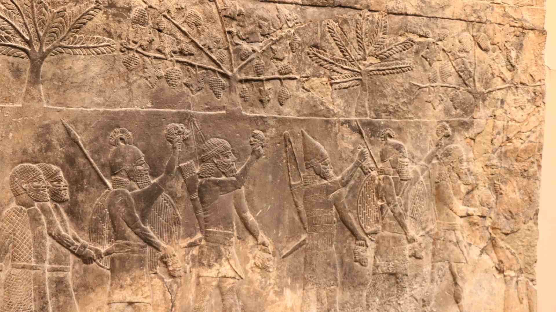 Détail d'une fresque du Palais de Ninive - British Museum - Photo P. Vauclair